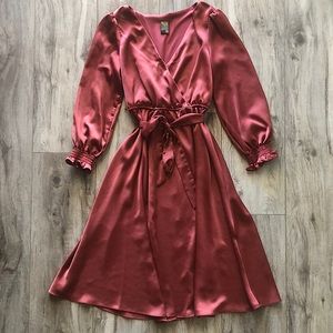 Dusty Pink Silky Dress
